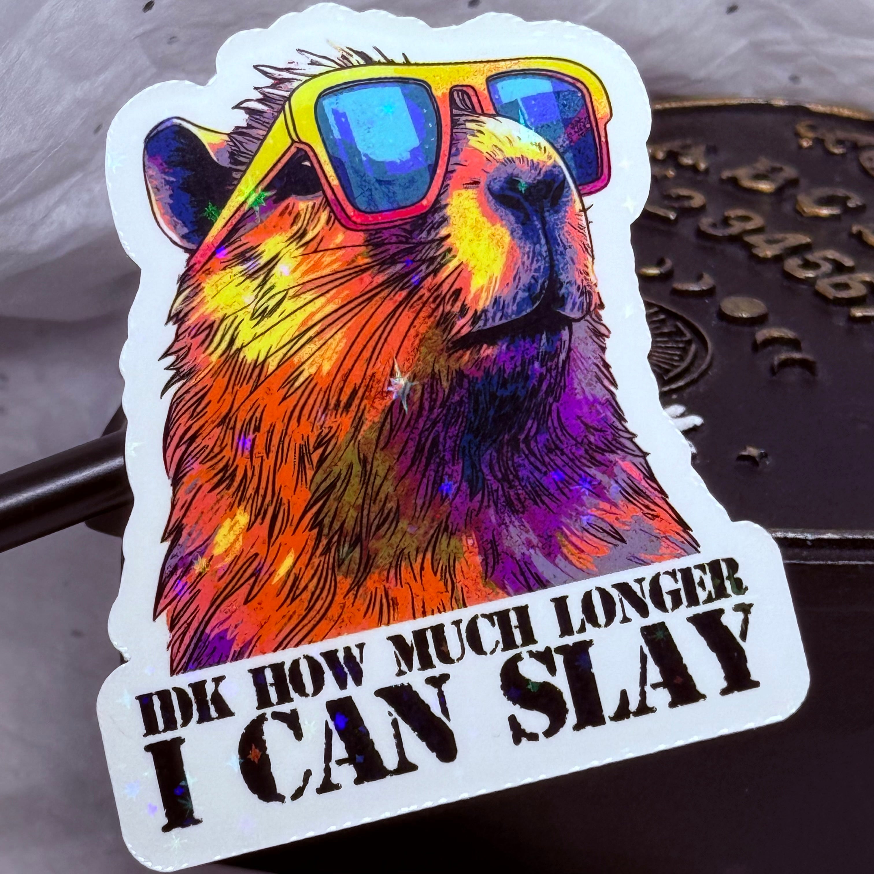 Slaying Capybara | Sticker