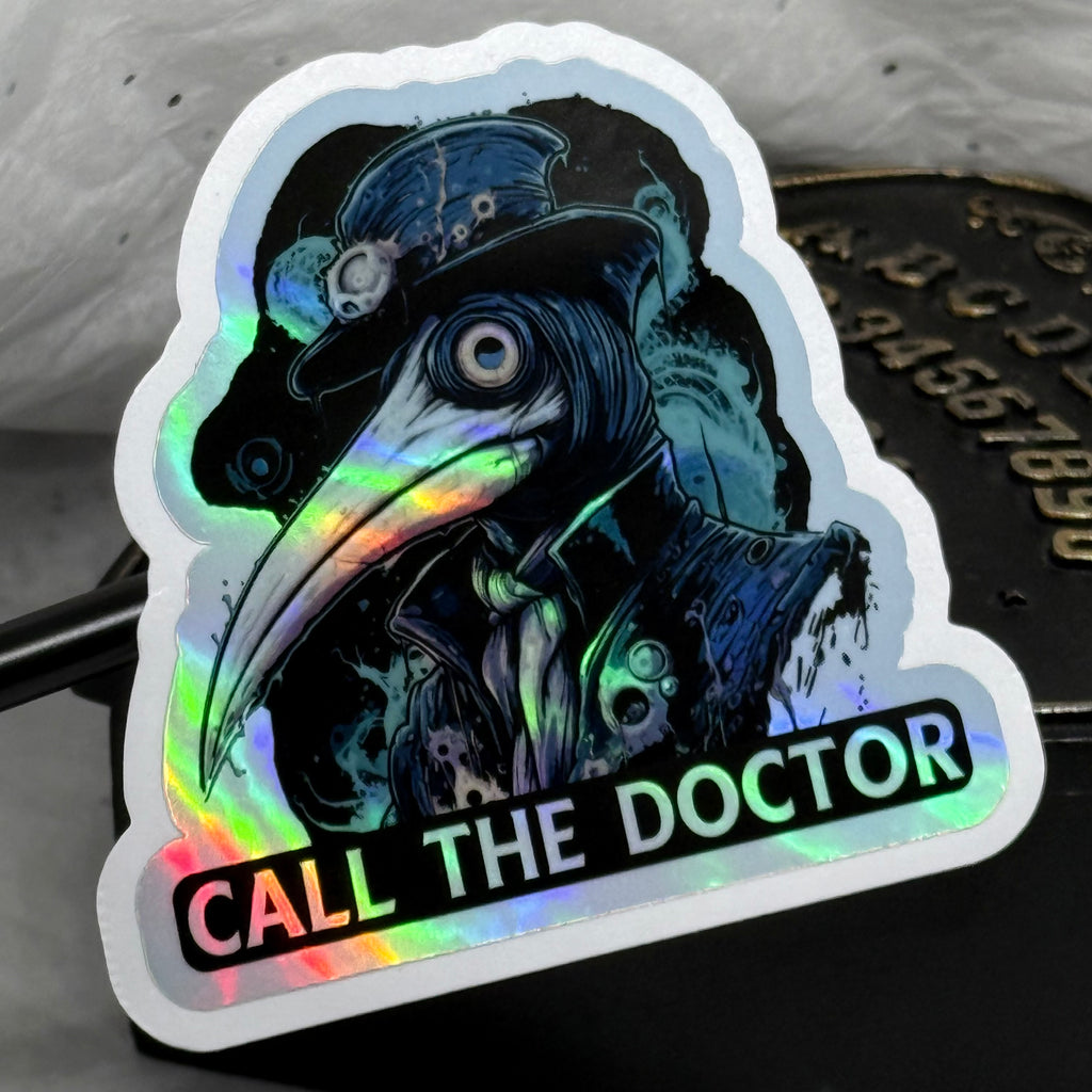 Plague Doctor | Holographic Sticker