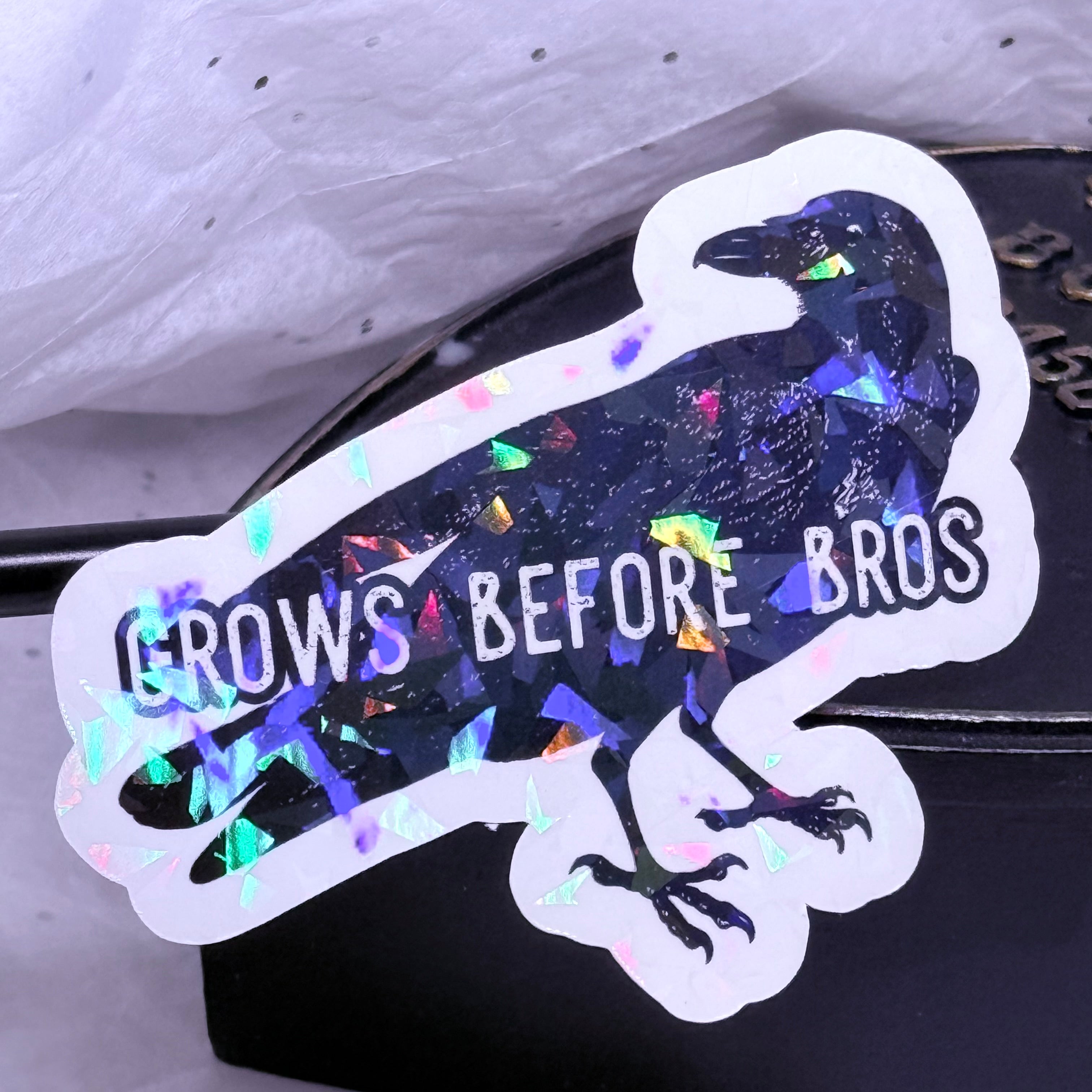 Crows Before Bros Sticker