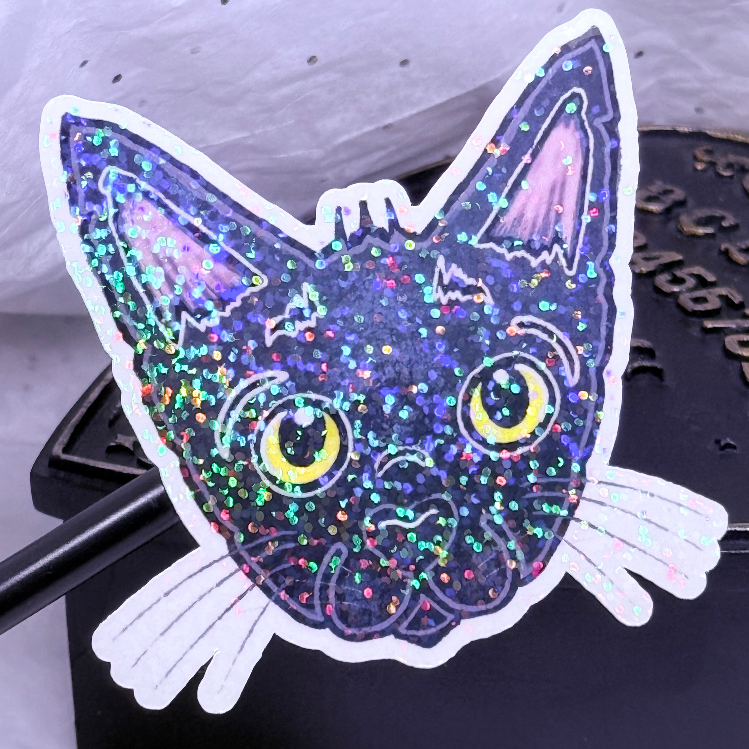 Grimm the Gremlin Cat Sticker