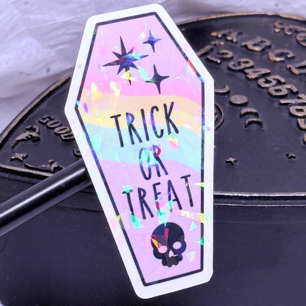 Trick or Treat Coffin | Sticker