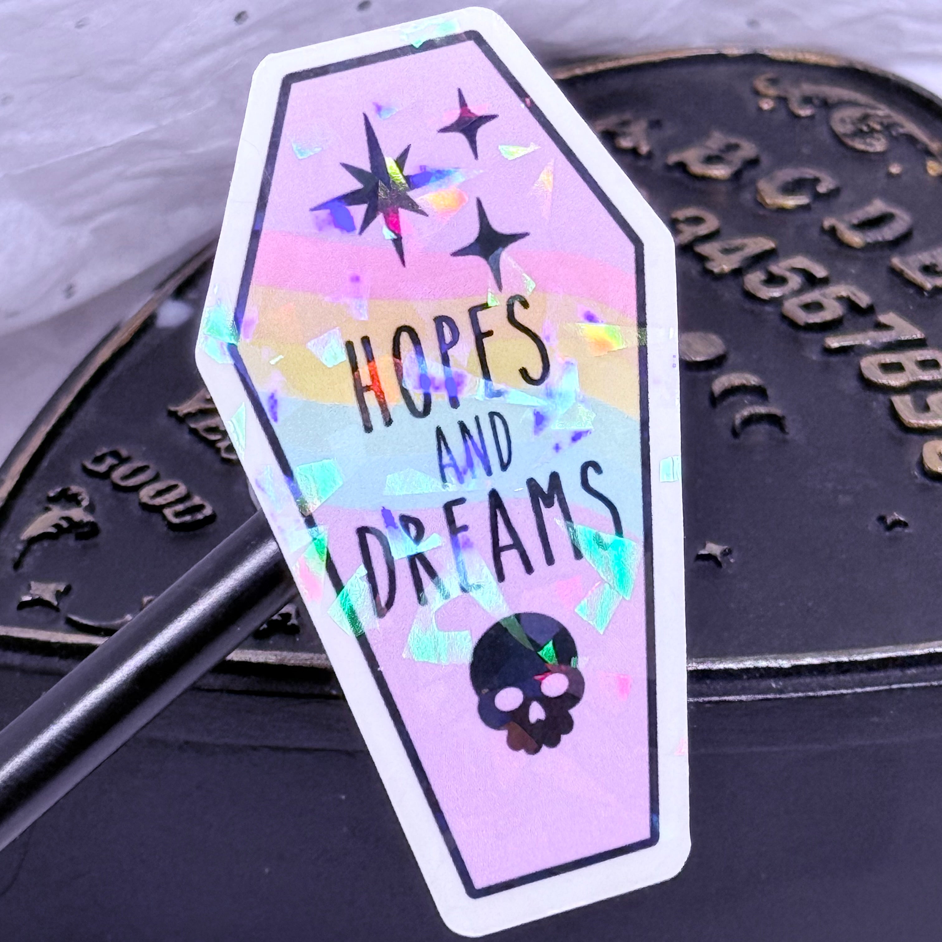 Hopes & Dreams Coffin Sticker