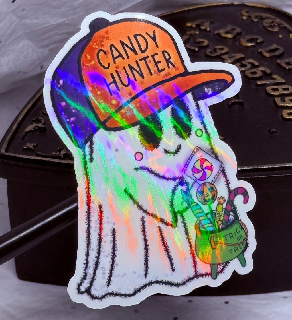 Candy Hunter Ghost Sticker