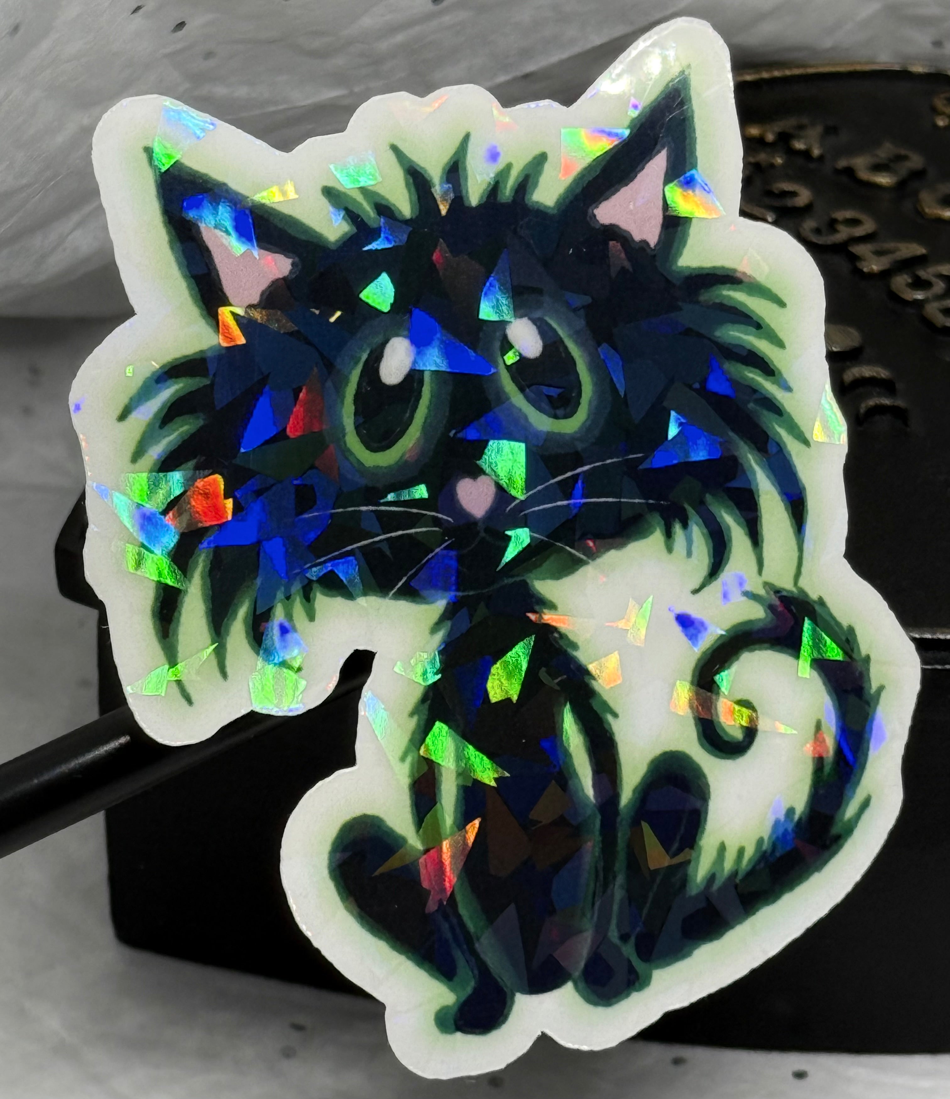 Toxic Black Cat Sticker