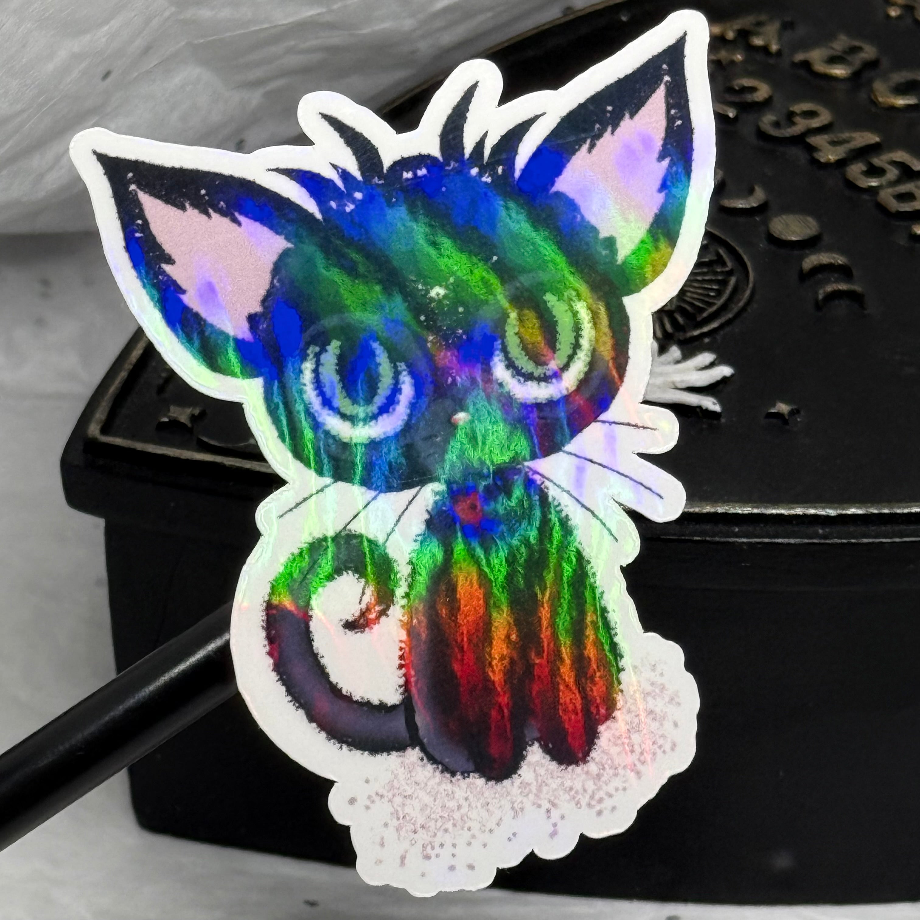 Gremlin Black Cat Sticker