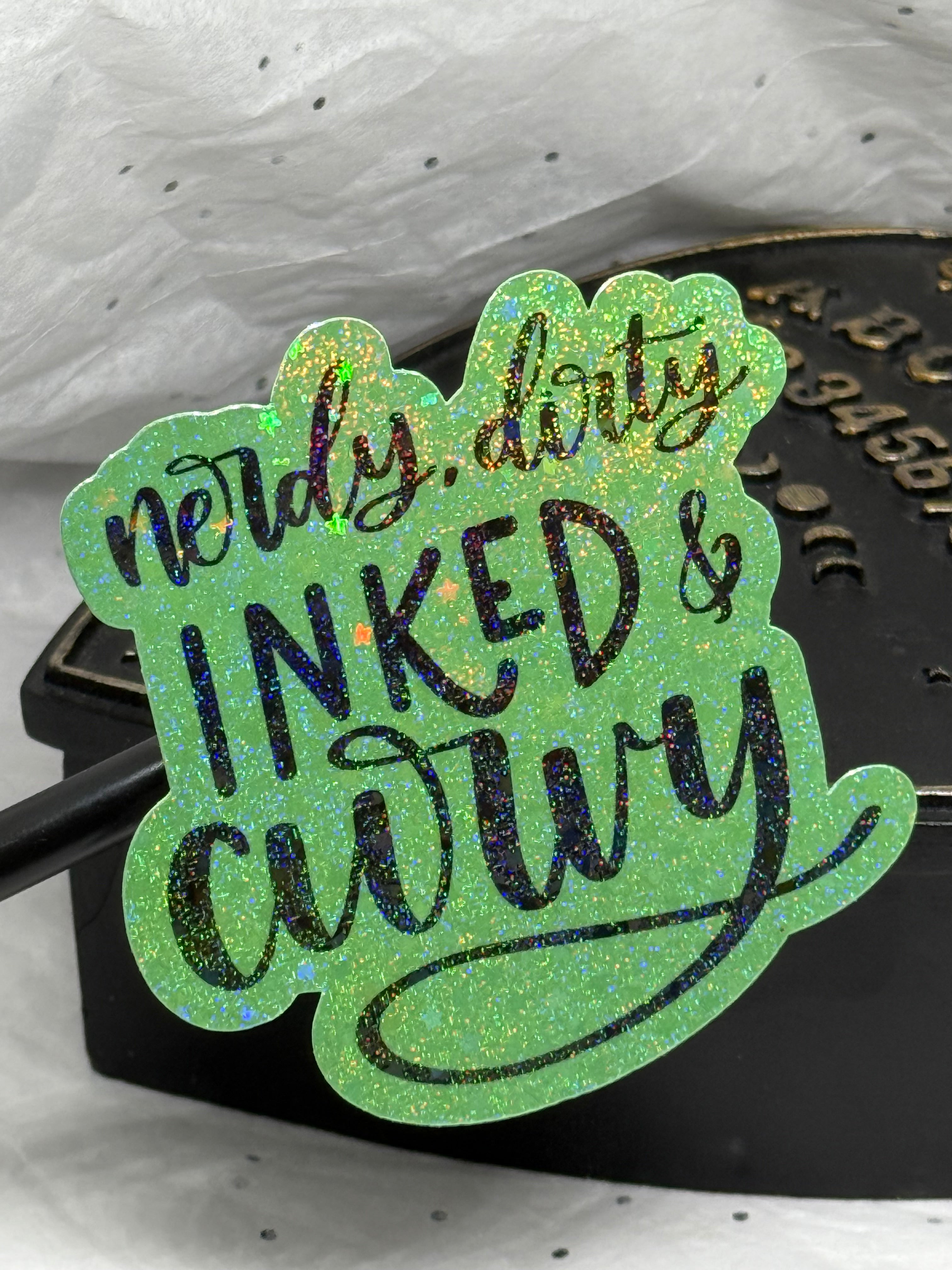 Nerdy, Dirty, Inked & Curvy | Sticker