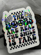 Real Boobs Fake Smile | Sticker