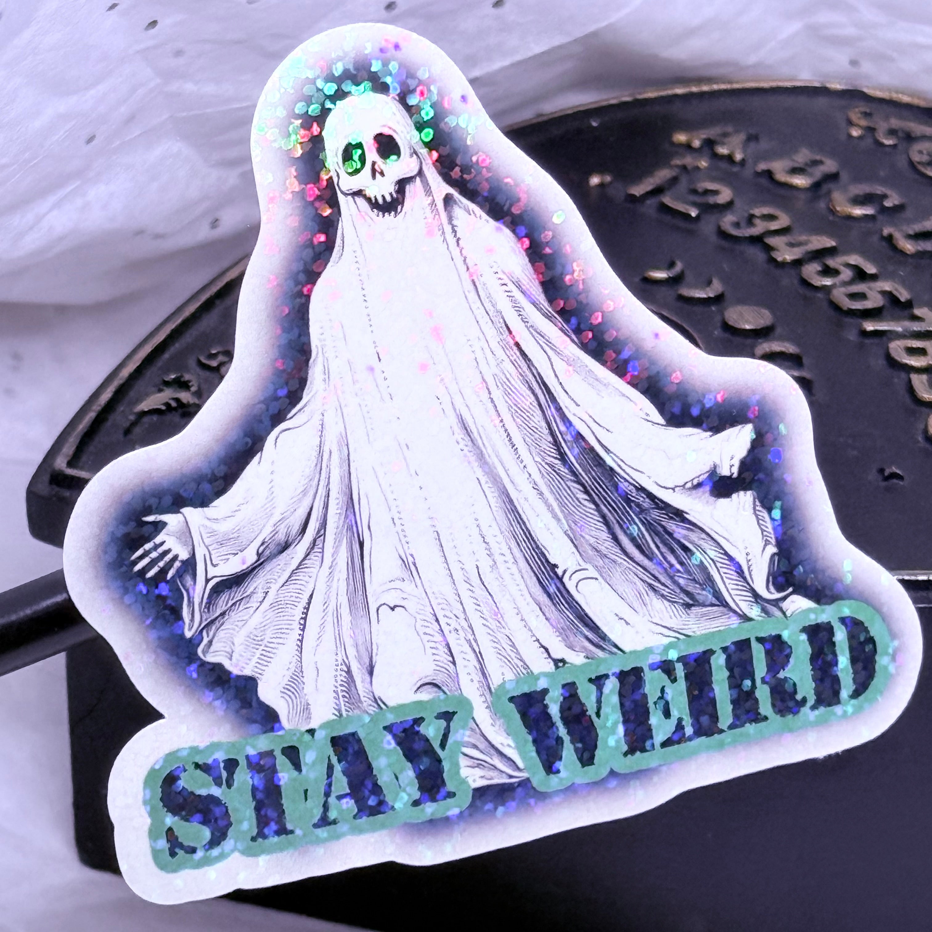 Stay Weird (Ghost) Sticker