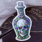 Black & White Mini Poison Bottle | Sticker