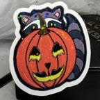 Trash Panda Jack o'Lantern | Sticker