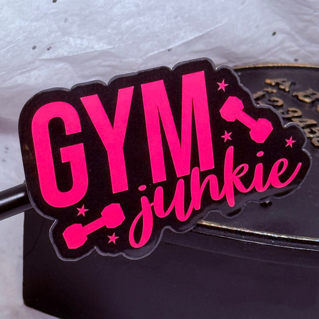 Gym Junkie Sticker (Pink) | Sticker