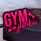 Gym Junkie Sticker (Pink) | Sticker