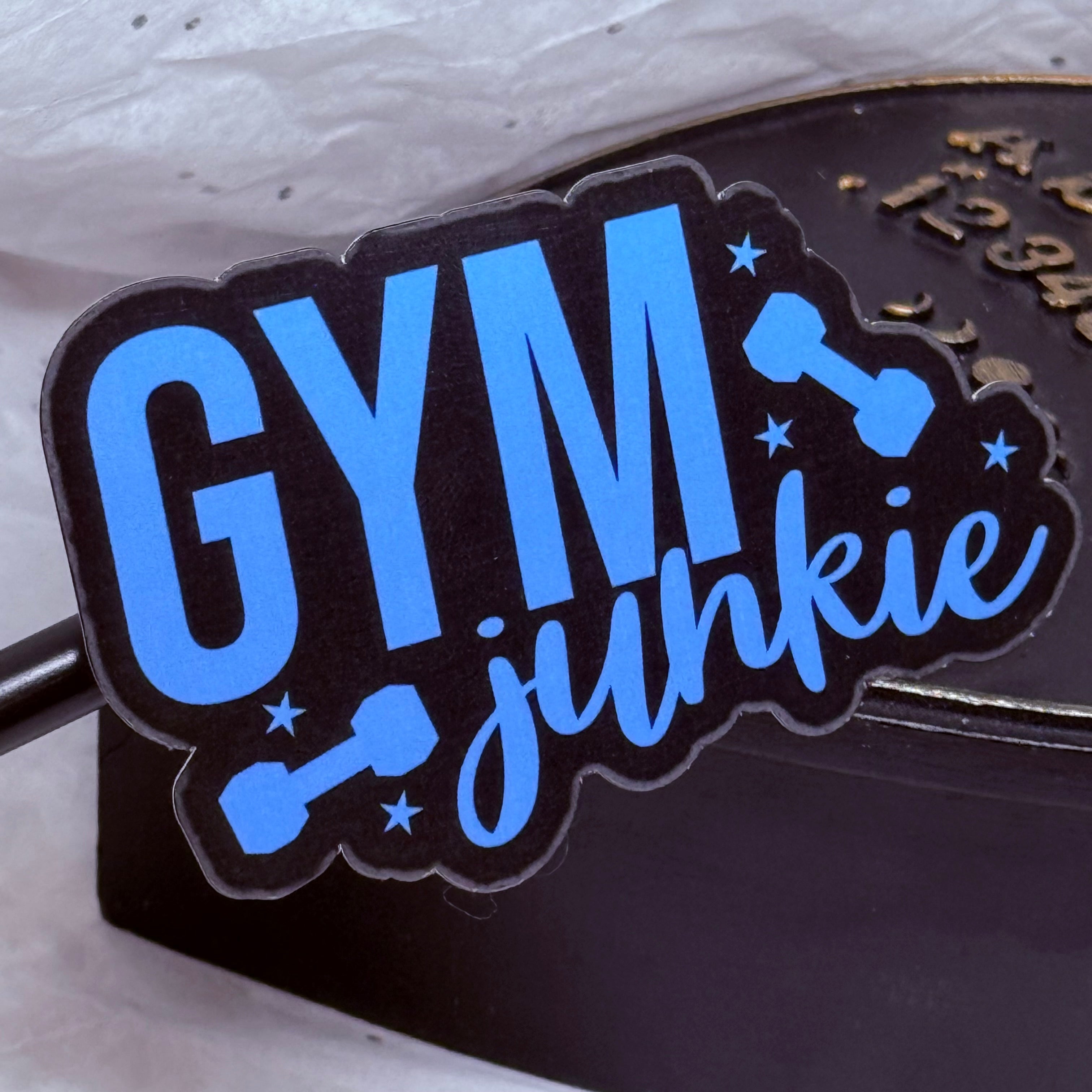 Gym Junkie Sticker (Blue) | Sticker