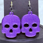Purple Skulls | 3D Printed Earrings