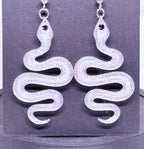 Snake Earrings (Silver)