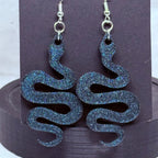 Blue/Purple Snakes | 3D Printed Earrings