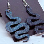 Blue/Purple Snakes | 3D Printed Earrings
