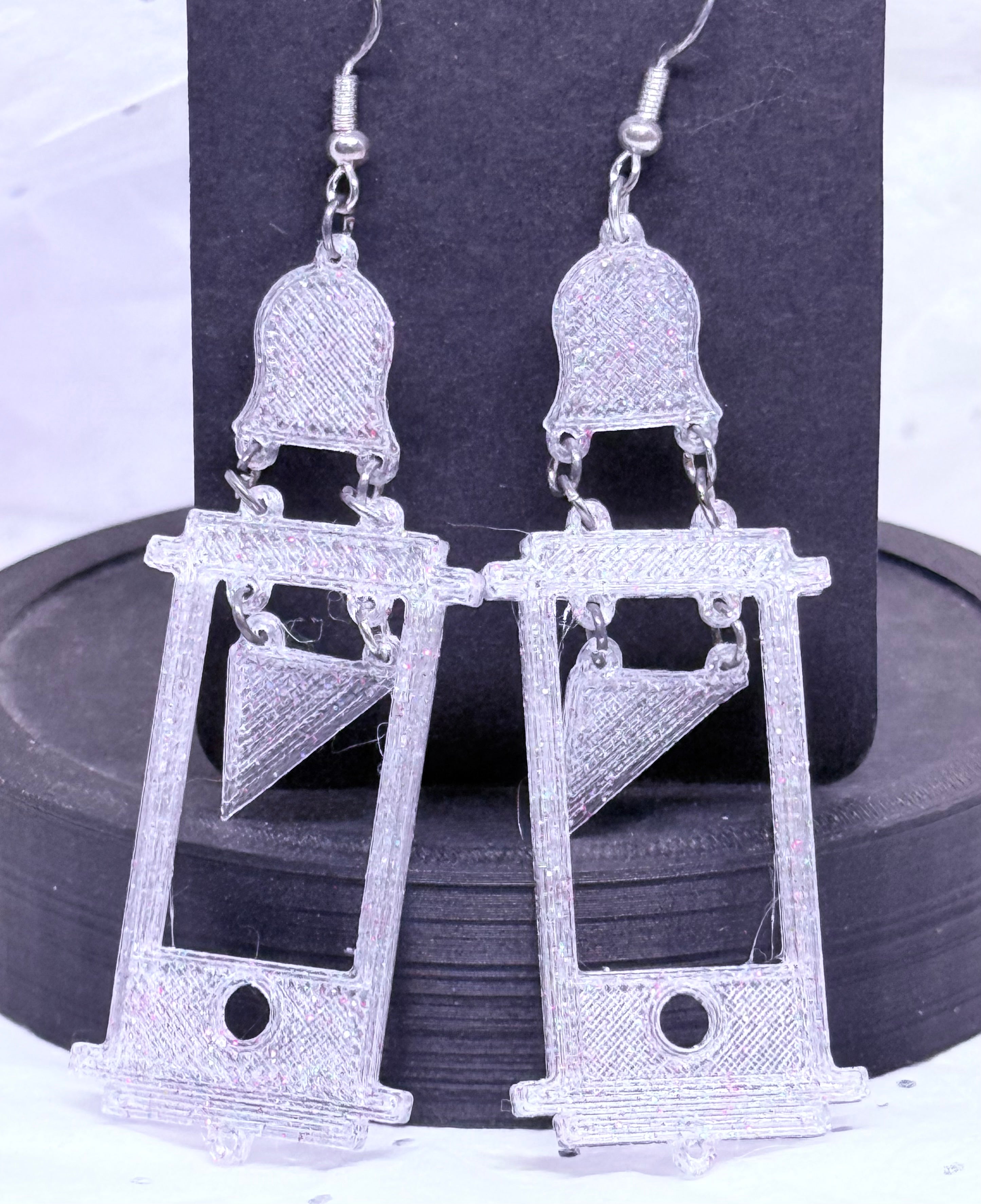 Guillotine Earrings (Silver)