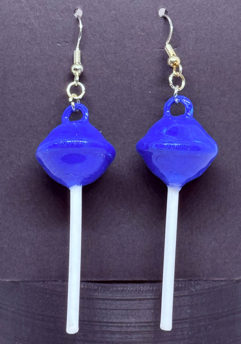 Lollipop Earrings (Blue)