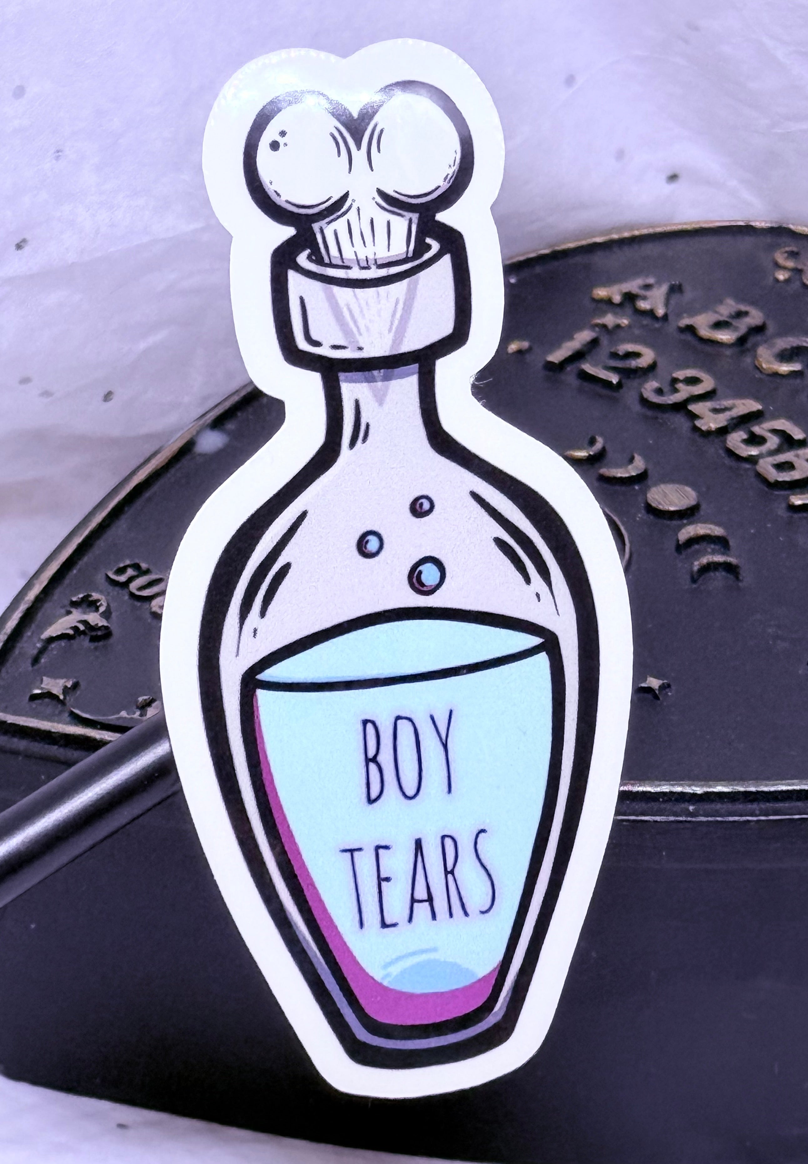Boy Tears Sticker