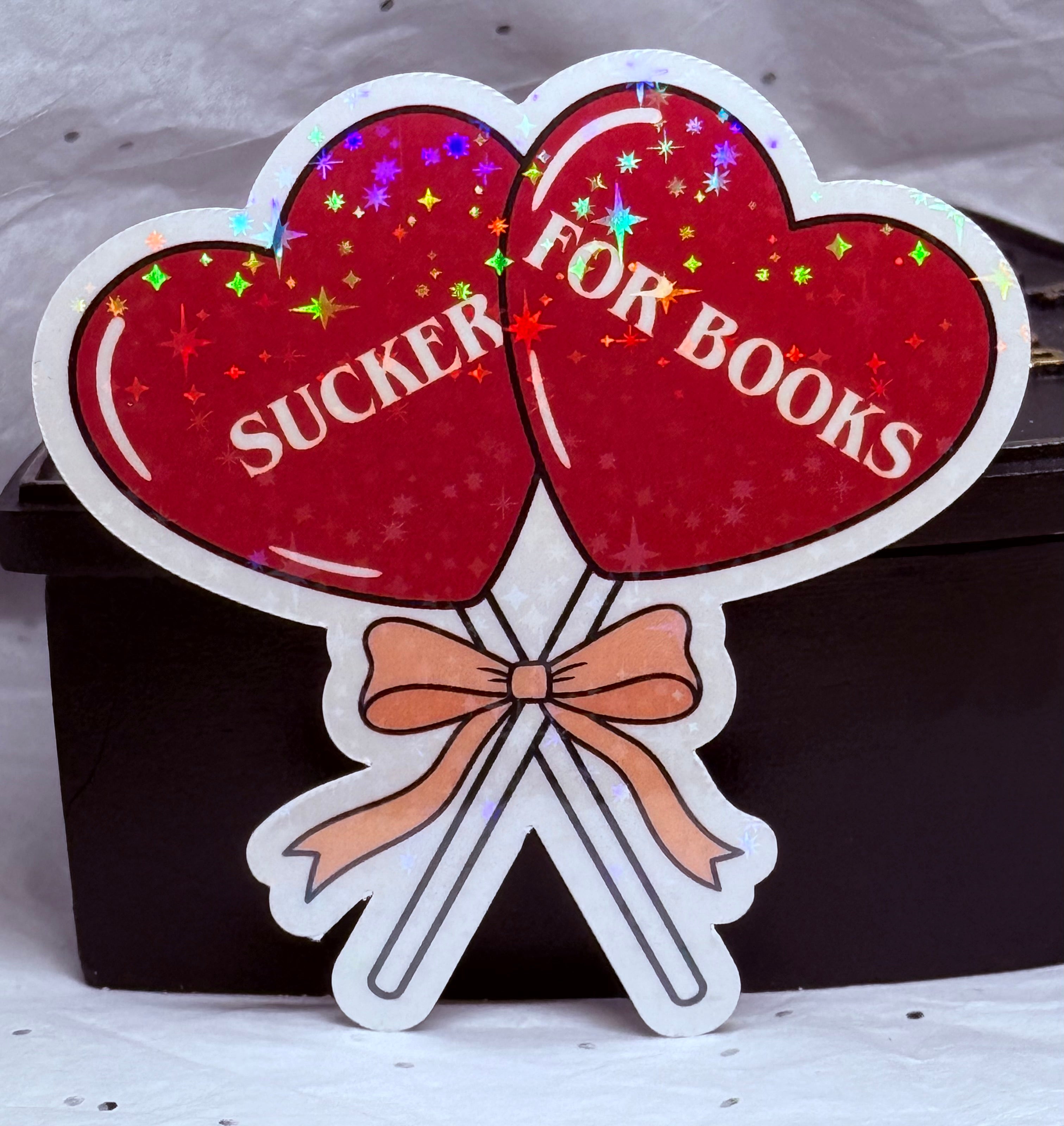 Sucker for Books Sticker