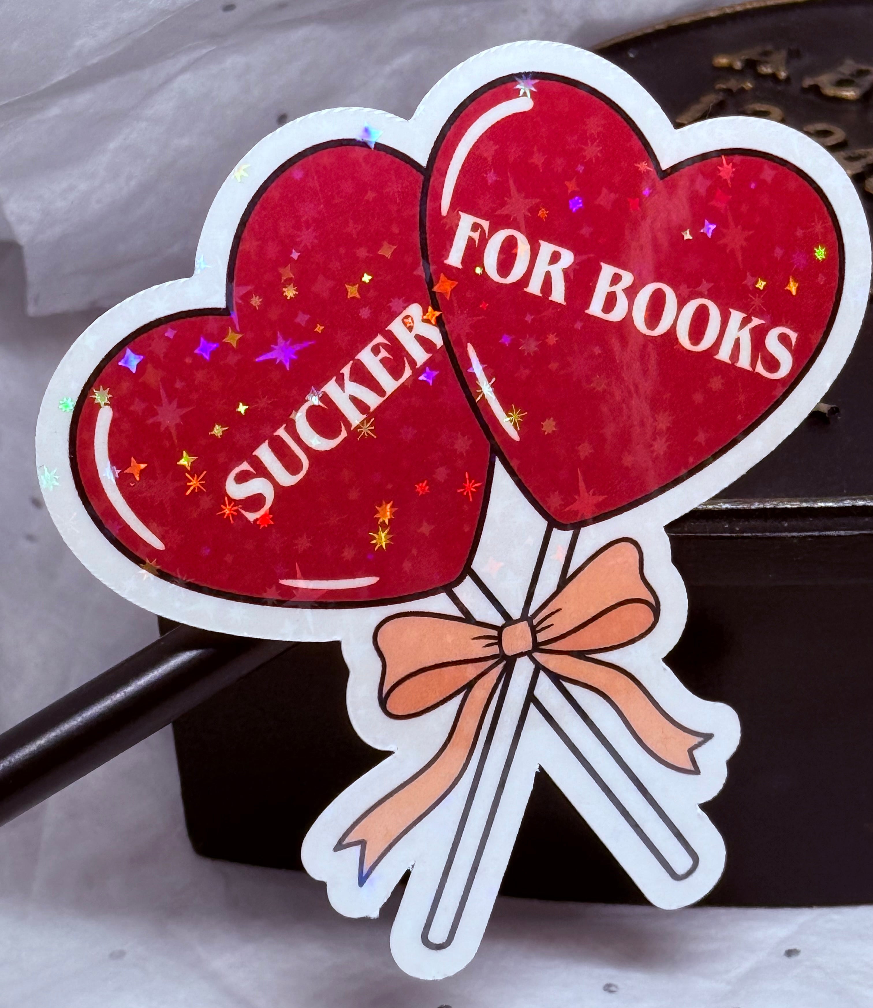 Sucker for Books Sticker