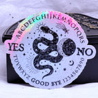 Ouija Snake & Moon | Holographic Sticker
