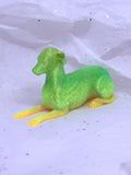 Sitting Greyhound (Green/Yellow)