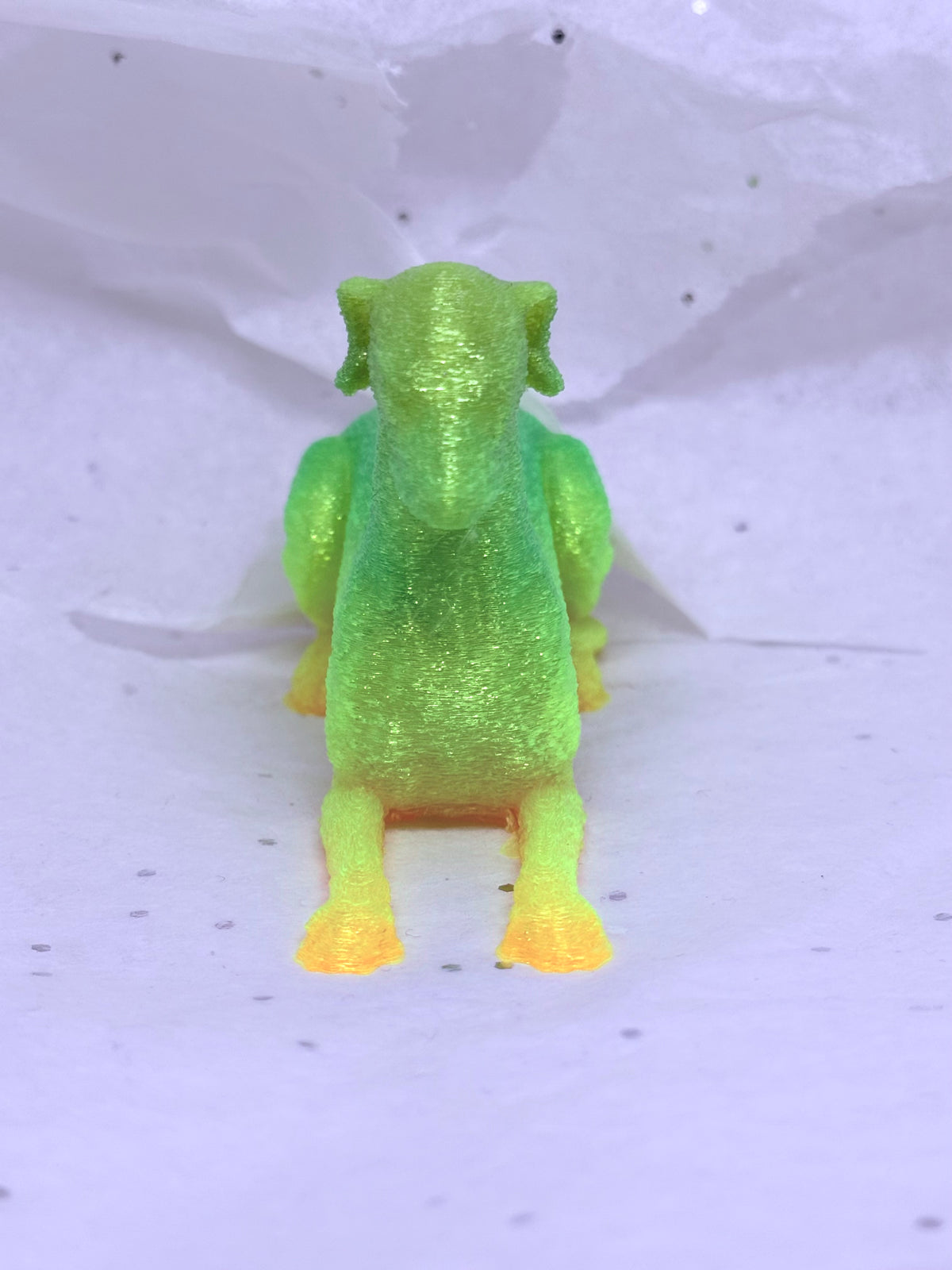 Sitting Greyhound (Green/Yellow)
