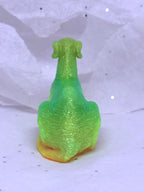 Sitting Greyhound (Green/Yellow)
