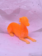 Sitting Greyhound (Orange)