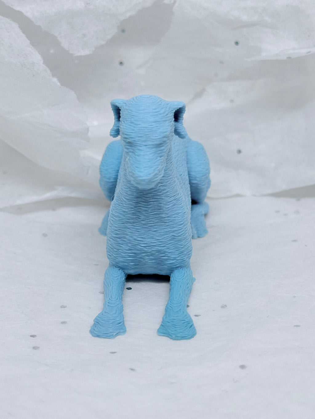 Sitting Greyhound (Baby Blue)