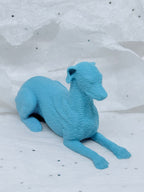 Sitting Greyhound (Baby Blue)