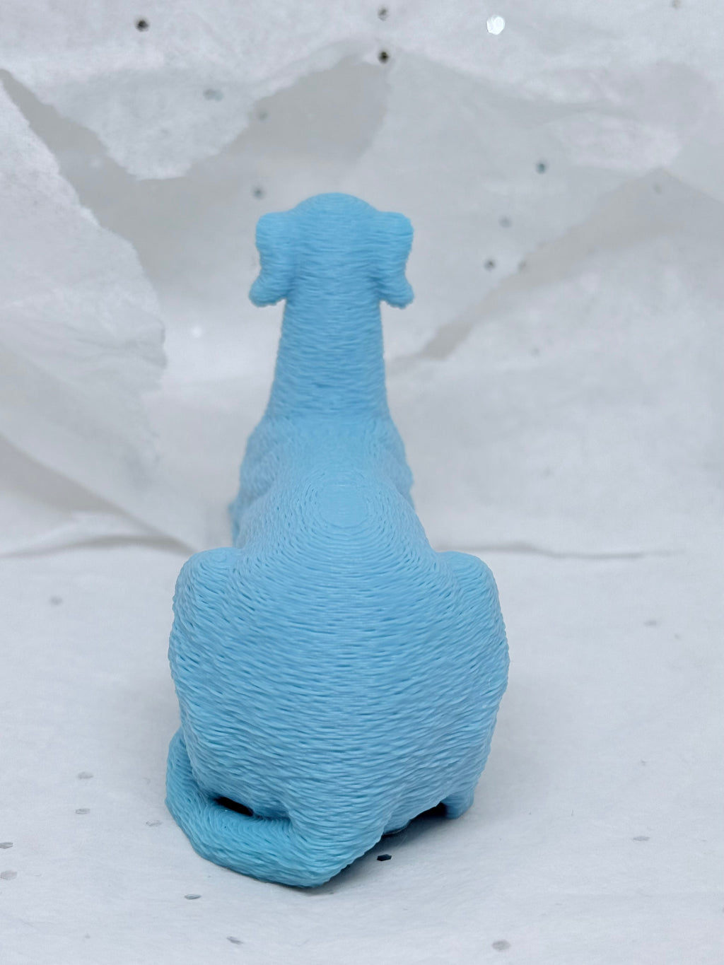 Sitting Greyhound (Baby Blue)