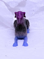 Sitting Greyhound (Blue/Purple)