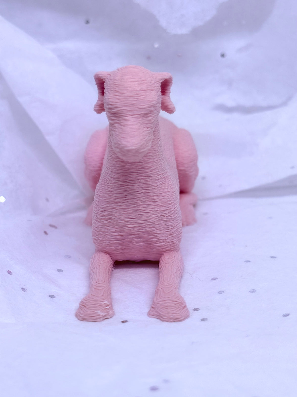Sitting Greyhound (Pink)