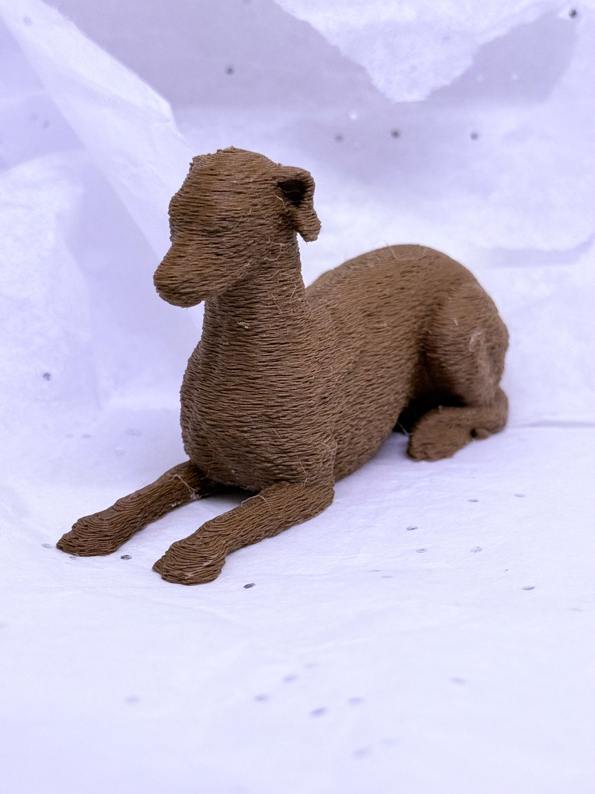 Sitting Greyhound (Brown)