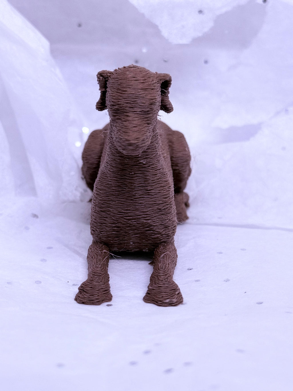 Sitting Greyhound (Brown)