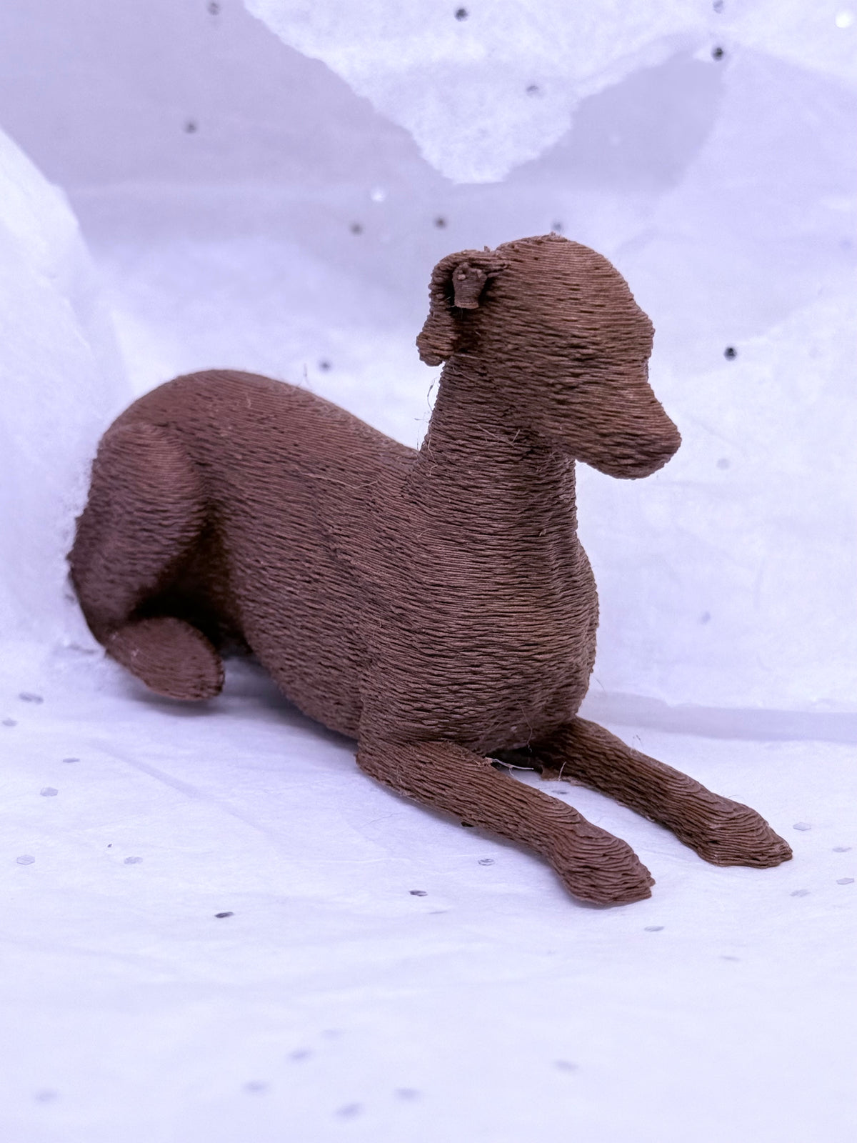 Sitting Greyhound (Brown)