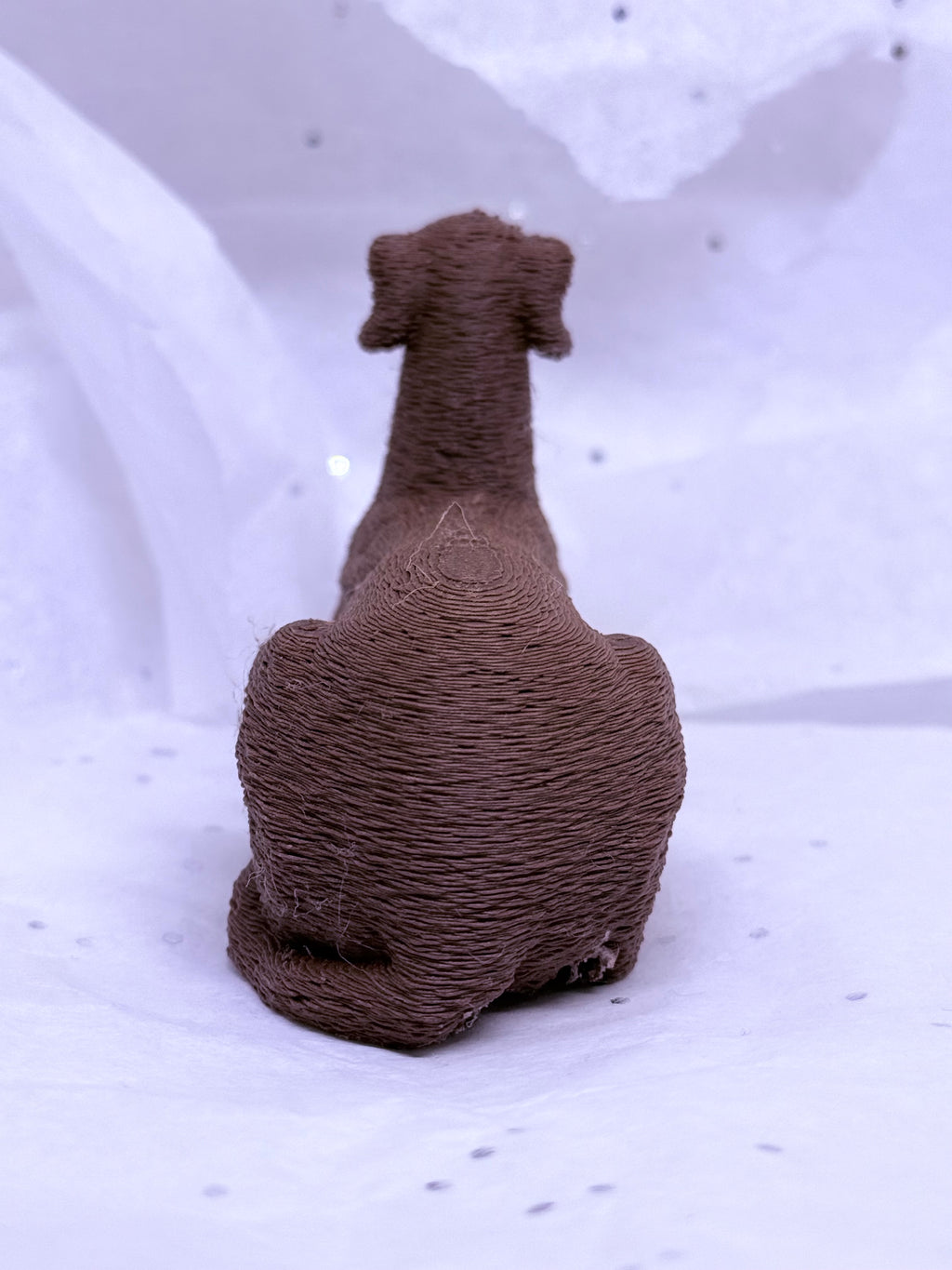 Sitting Greyhound (Brown)