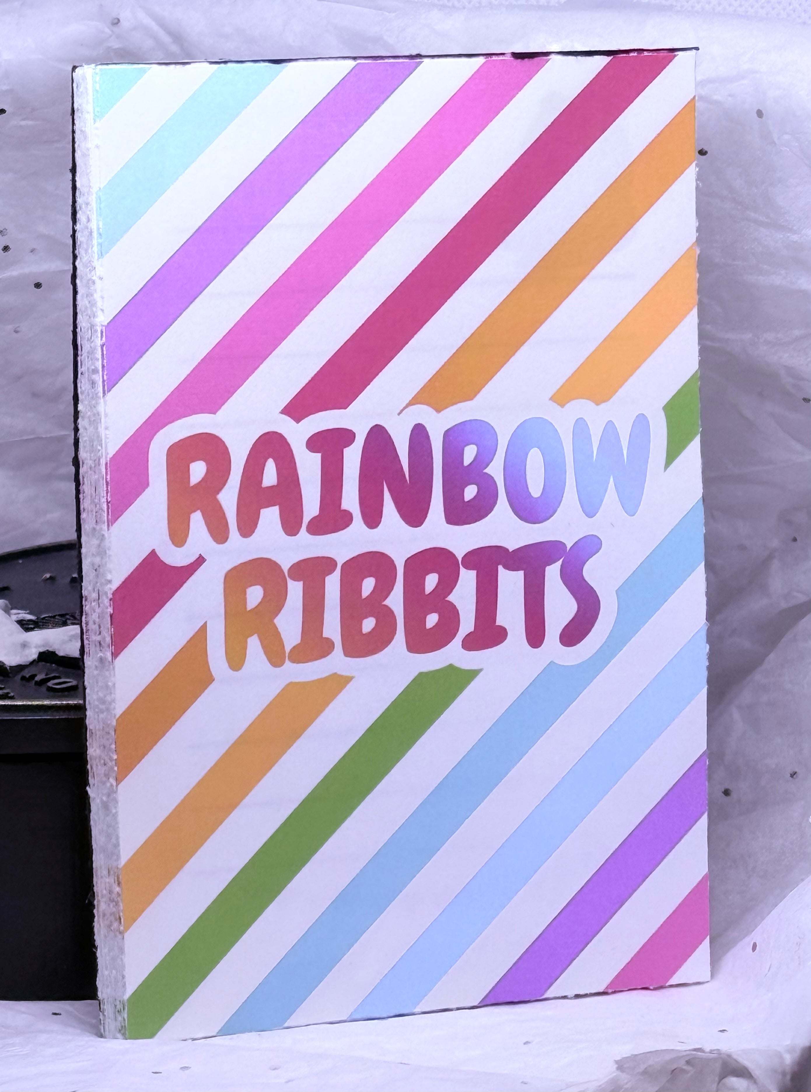 Rainbow Ribbits Note Pad