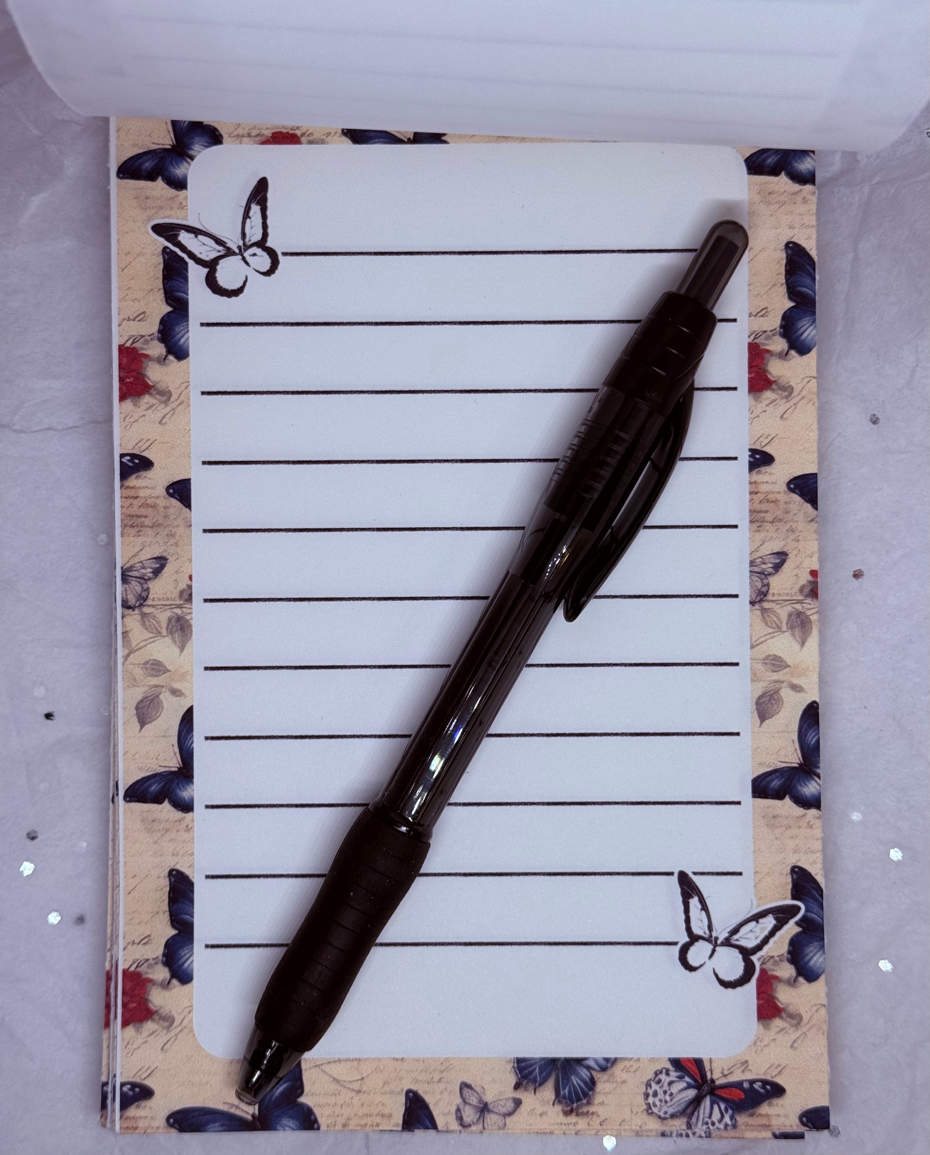 Vintage Butterfly Note Pad