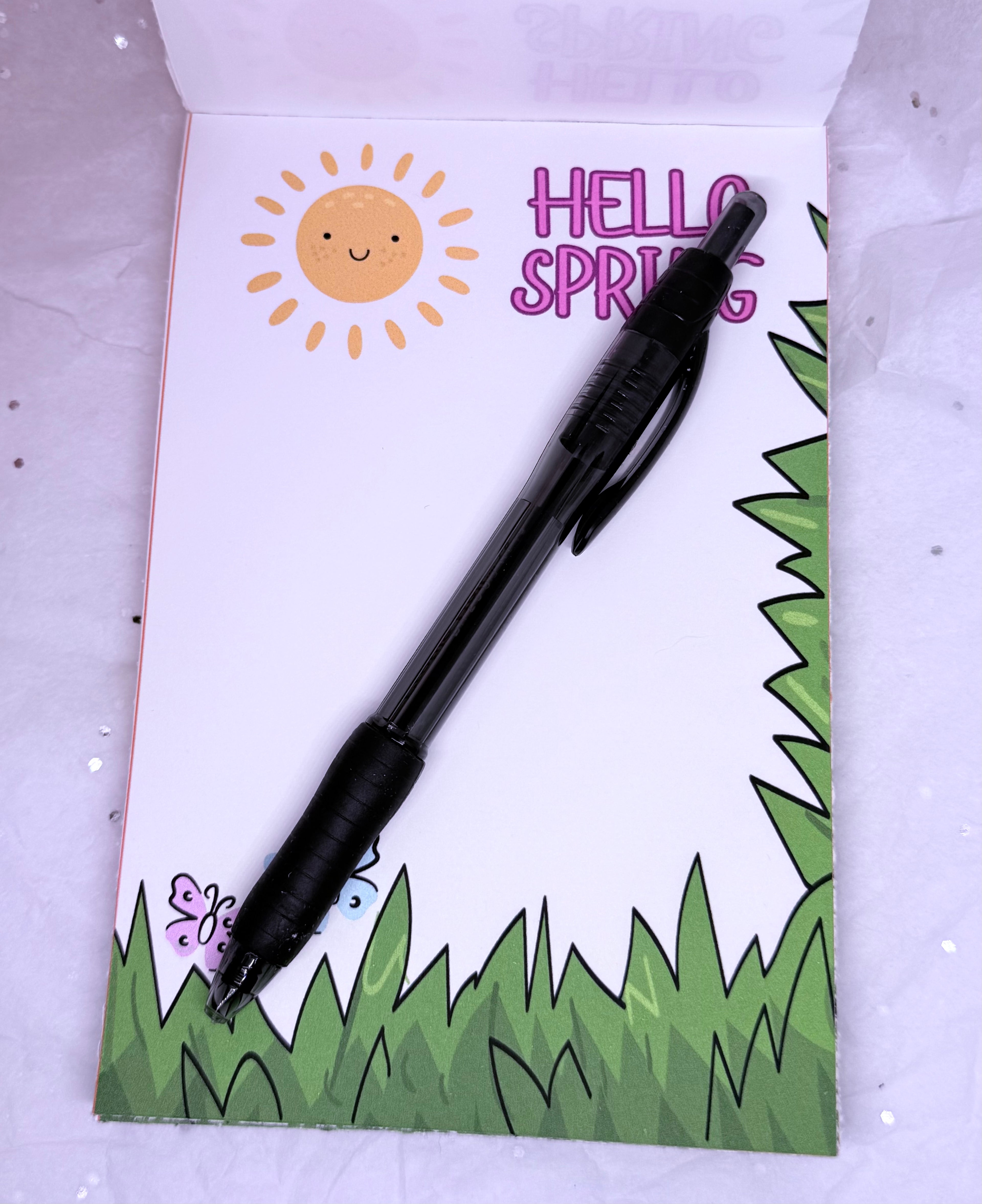 Hello Spring Note Pad