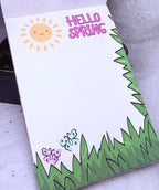 Hello Spring Note Pad