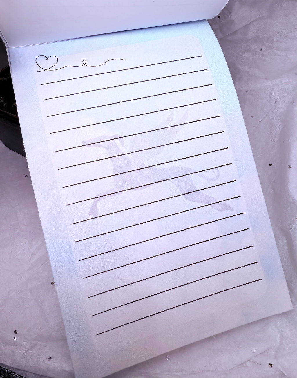 Blue Heaven Greyhound | Note Pad
