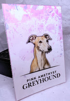 Pink Amethyst Greyhound | Note Pad