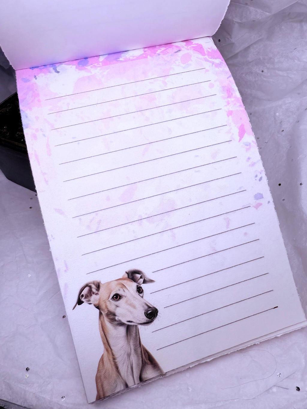 Pink Amethyst Greyhound | Note Pad