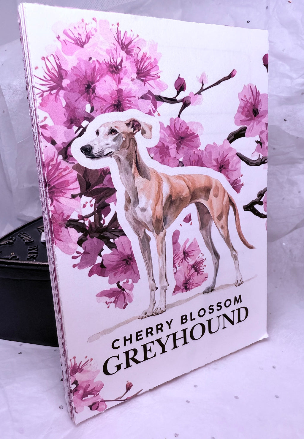 Cherry Blossom Greyhound | Note Pad