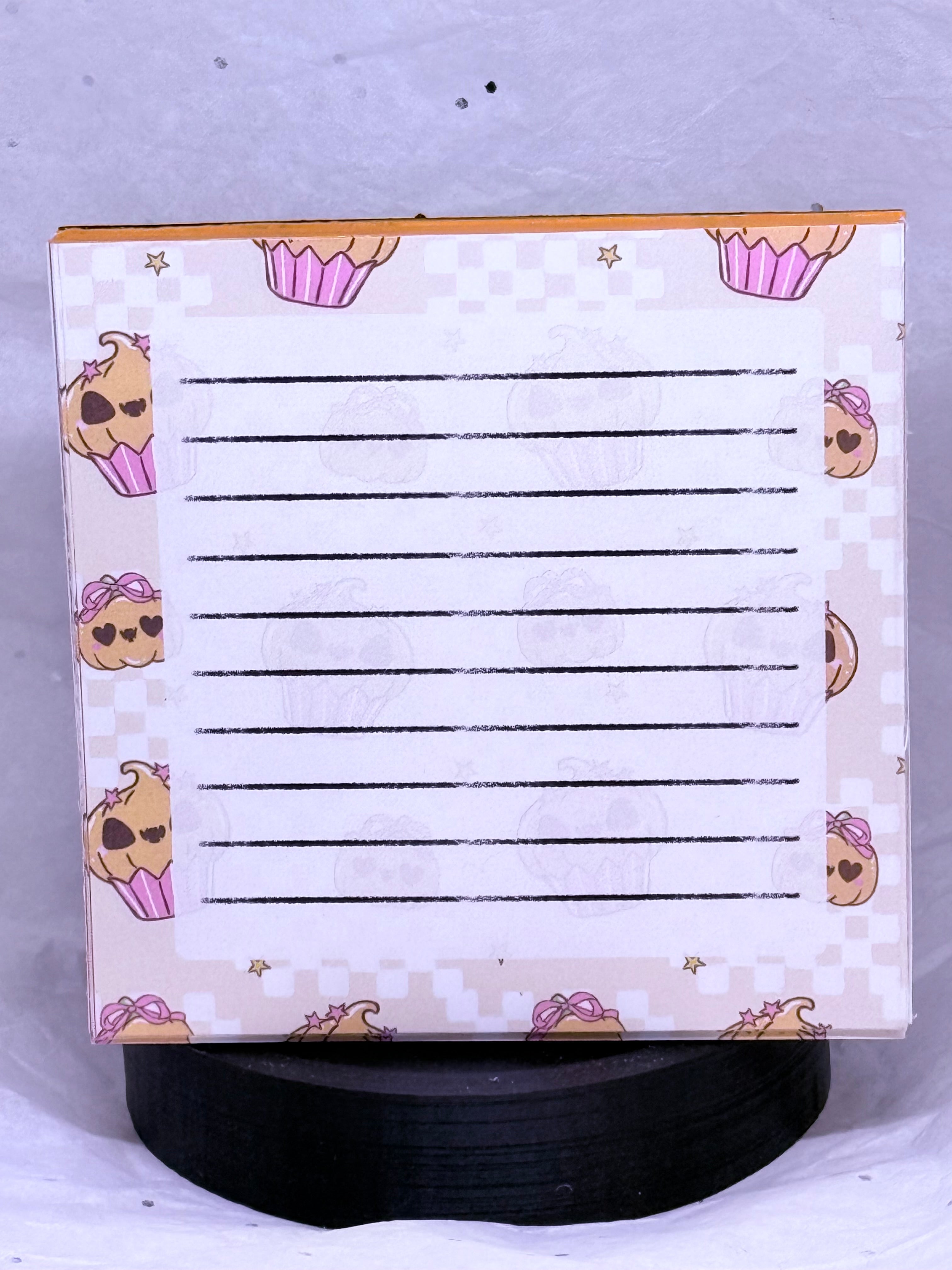 Jack o'Lantern Cupcakes | Note Pad