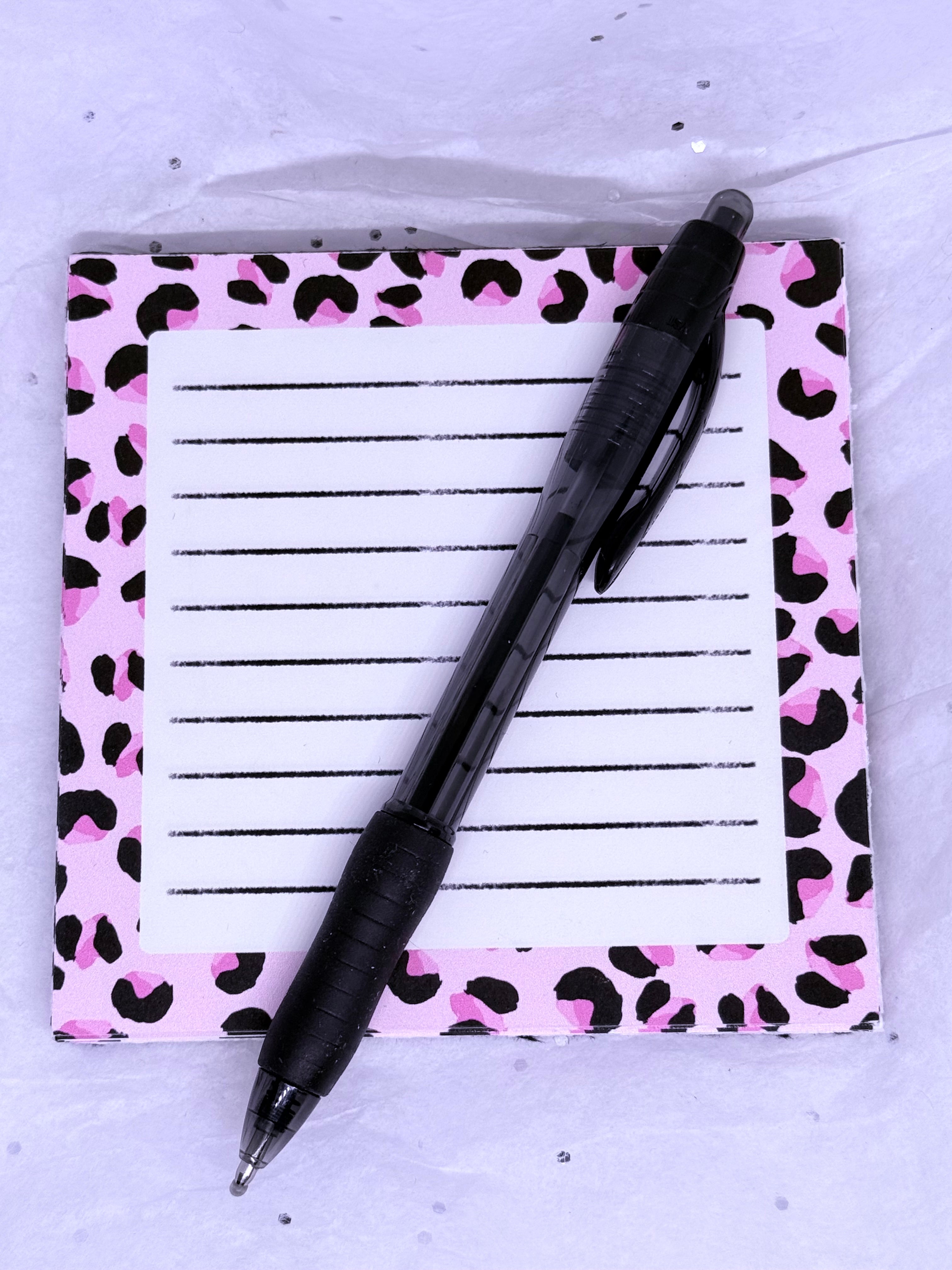 Pink & Black Leopard | Note Pad